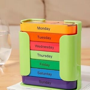 Colorful Weekly Pill Organizer